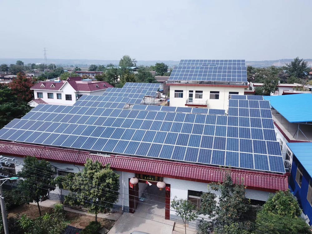 100 kW grid-connected system of Tanjiacun High Strength Garment Factory in Zhenxing Street, Yanliang District, Xi'an City, Shaanxi Province, 2017