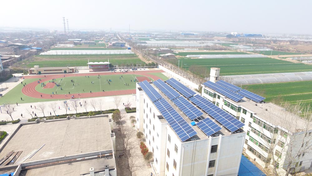 150 kW grid-connected system of Kangqiao Middle School in Yanliang District, Xi'an City, Shaanxi Province